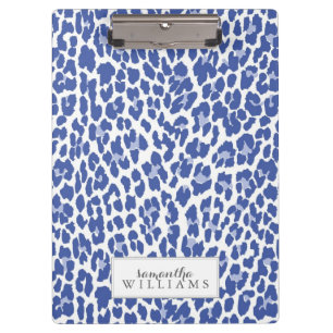 Pranchetas Padrão de Leopardo Azul