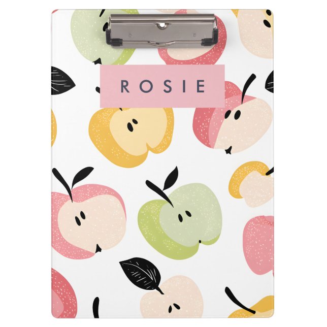 Pranchetas Padrão de Maçã Cortante Personalizado (Frente)