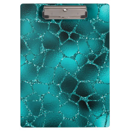 Pranchetas Padrão de Manchas de Girafa com Glitter Glam Ombre