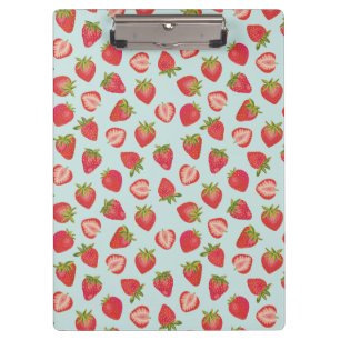 Pranchetas Padrão de Morango de Verão Mint e Red