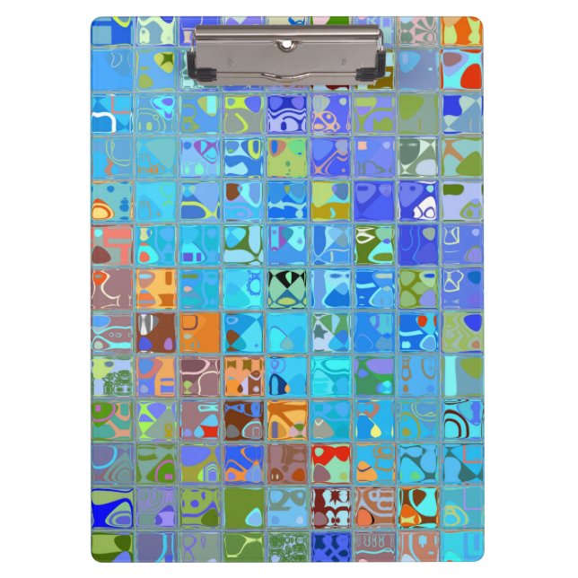 Pranchetas Padrão de Mosaico Abstrato #9 (Frente)
