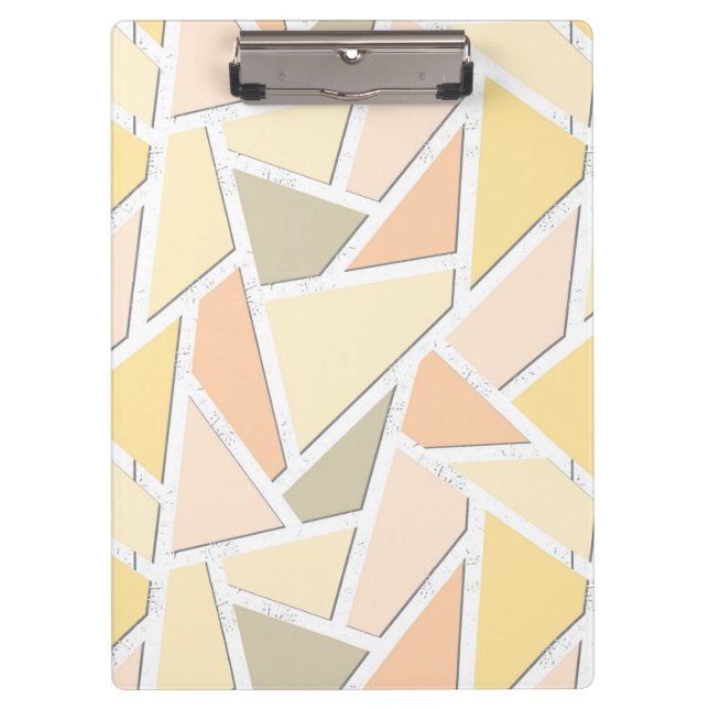 Pranchetas Padrão de mosaico amarelo limão (Frente)