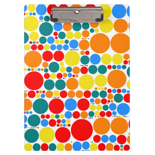 Pranchetas Padrão de Mosaico da Bolinhas Retroativa (Frente)