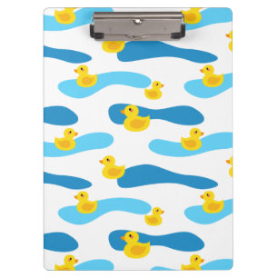 Pranchetas Padrão de Pato de Borracha Amarelo