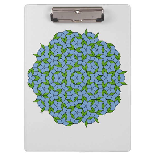 Pranchetas Padrão de Rhombus Penrose Verde e Azul (Frente)