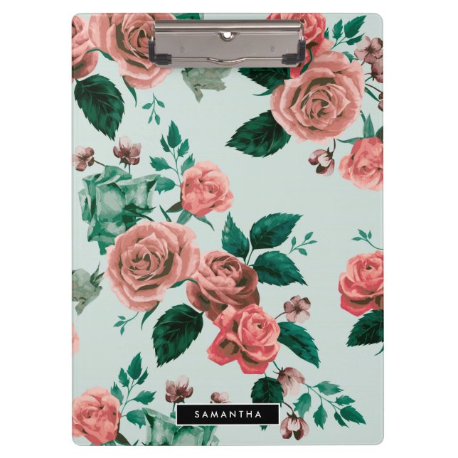 Pranchetas Padrão de rosas (Frente)