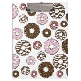 Pranchetas Padrão De Rosquinhas, Rosquinhas Rosa, Rosquinhas
