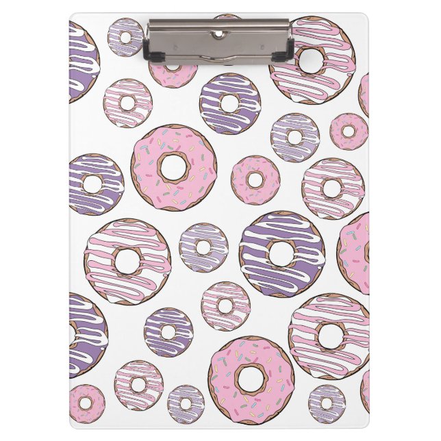 Pranchetas Padrão De Rosquinhas, Rosquinhas Rosa, Rosquinhas  (Frente)