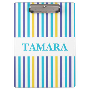 Pranchetas Padrão de Stripes Coloridas Personalizadas