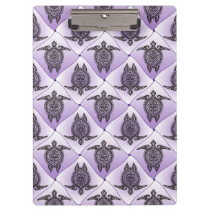 Pranchetas Padrão de Tartarugas Marinhas Shamanicas - violeta