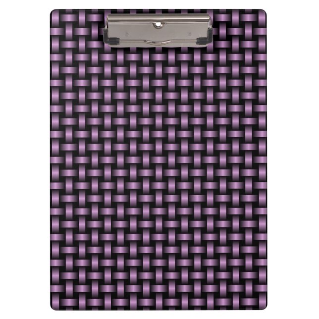 Pranchetas Padrão de Tecido Preto Roxo (Frente)