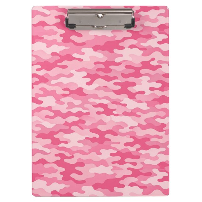 Pranchetas Padrão Feminino de Camuflagem Rosa (Frente)