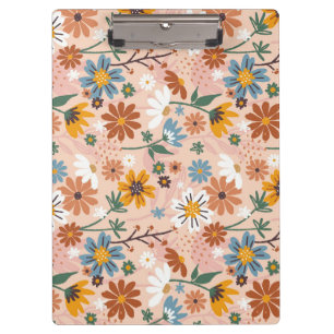 Pranchetas Padrão Floral Abstrato Pintado à Mão- 23136
