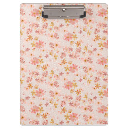Pranchetas Padrão Floral Aquarela Rosa Corado