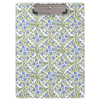 Pranchetas Padrão Floral Azul Blooms Ditsy