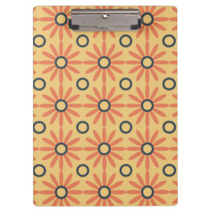 Pranchetas Padrão Floral de Abstrato com de Corte Laranja e P