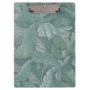 Pranchetas Padrão Folha de Acanto Azul Teal de William Morris