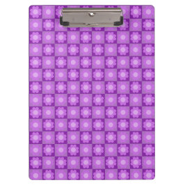 Pranchetas Padrão Geométrico Floral Roxo
