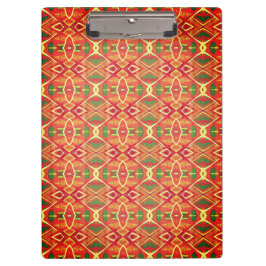 Pranchetas Padrão laranja e verde