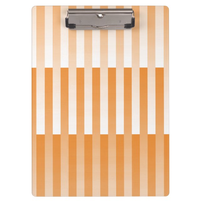 Pranchetas Padrão Listrado Laranja Branco (Frente)