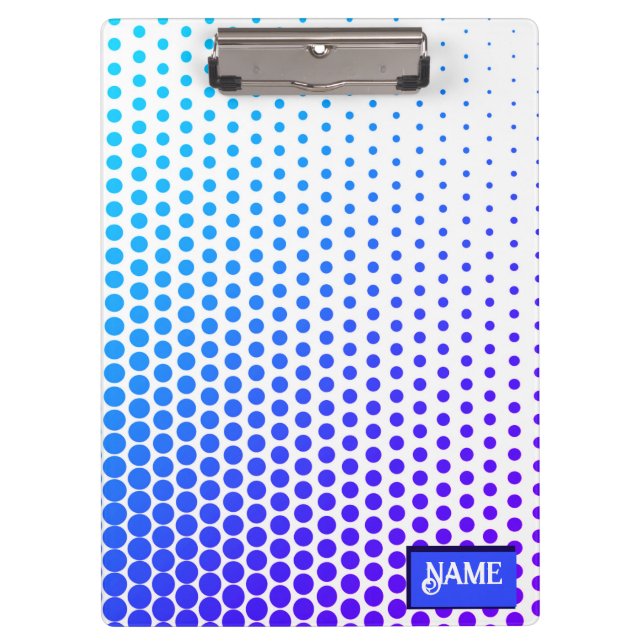 Pranchetas padrão listrado pontilhado azul e roxo (Frente)