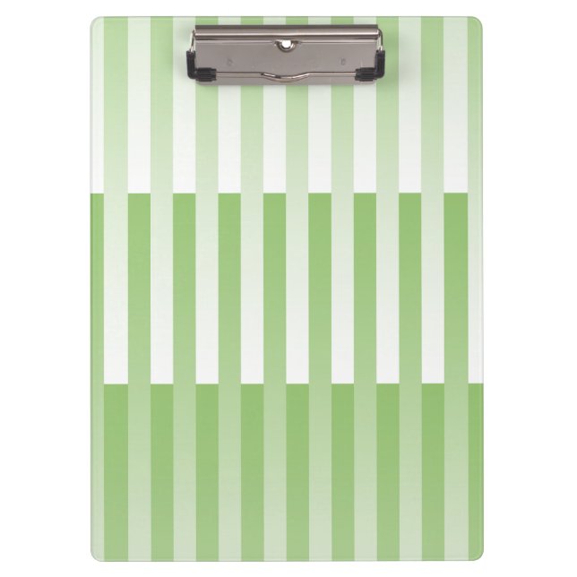 Pranchetas Padrão Listrado Verde Branco (Frente)