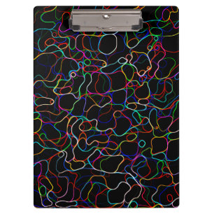 Pranchetas Padrão Neon Multicolor Curvy Line - LEGAL