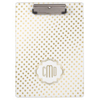 Padrão Polka-Pontos Em Dourado Sobre Fundo Branco
