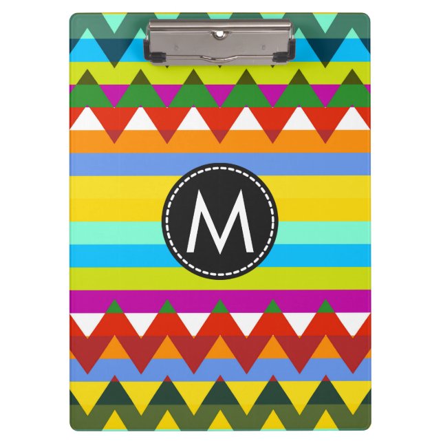 Pranchetas Padrão Trendy Chic Chevron Stripes #13 (Frente)