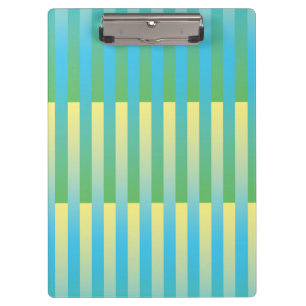 Pranchetas Padrão verde amarelo azul riscado