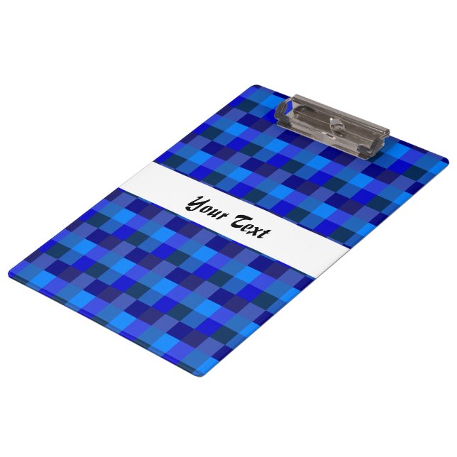 Pranchetas Padrão xadrez azul (Inclinado)
