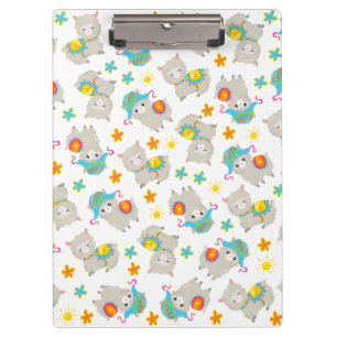 Pranchetas Padrões De Lhamas, Llamas Cutas, Alpacas, Flores