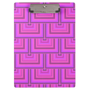 Pranchetas Padrões quadrados cor-de-rosa
