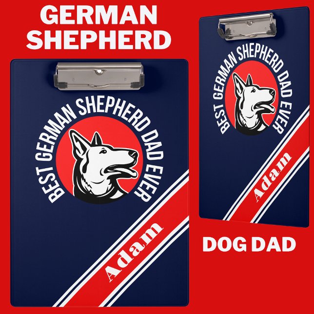 Pranchetas Pai personalizado de melhor German shepherd nunca (Criador carregado)