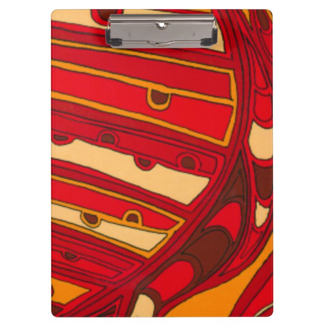 Pranchetas Painéis laranja Abstrato (Frente)