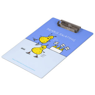 Pranchetas Pairos Bonitos Figura Patinando Cartoon de Peras E