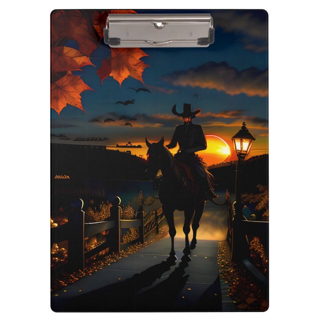 Pranchetas Paisagem de Halloween Sete (Frente)