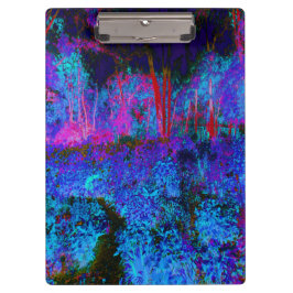 Pranchetas Paisagem de Jardim Impressionista Azul Escuro e Ve