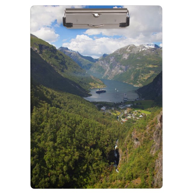 Pranchetas Paisagem do Fiorde de Geiranger, Noruega (Frente)