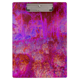 Pranchetas Paisagem Impressionista Vermelha e Magenta Trippy