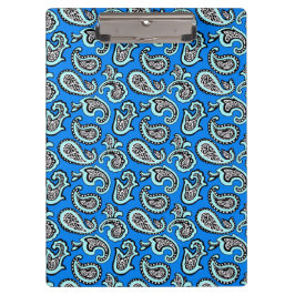Pranchetas Paisley Atemporal em Fundo Azul