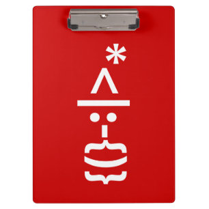Pranchetas Papai Noel com Beard Christmas Emoticon
