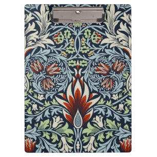Pranchetas Papel de parede floral Morris Navy Blue Snakeshead