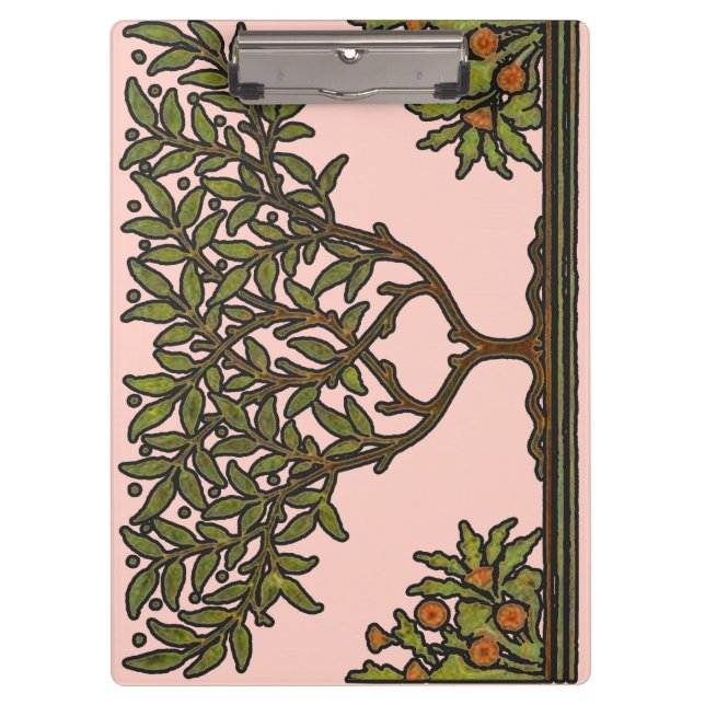 Pranchetas Papel de Parede Friso Floral de William Morris (Frente)