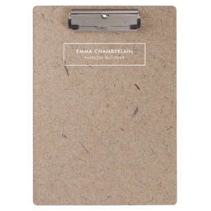 Pranchetas Papel Kraft Russo Moderno Minimalista
