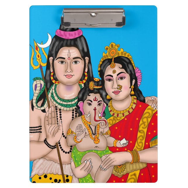 Pranchetas Papelaria da Família de Shiva (Frente)