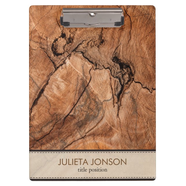 Pranchetas Parede de Madeira Marrom (Frente)