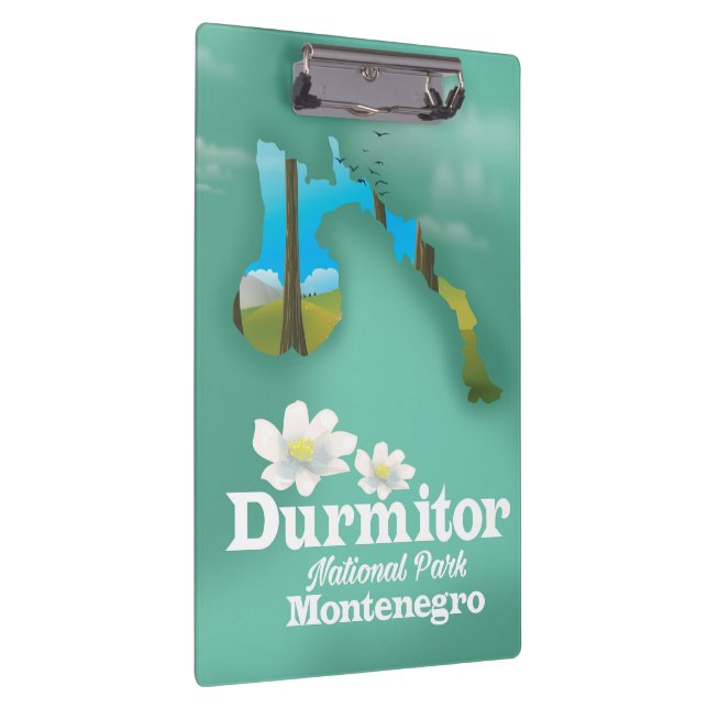 Pranchetas Parque Nacional Durmitor, mapa do Montenegro (Direita)