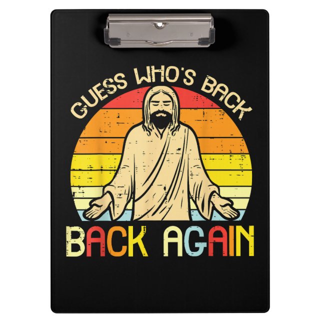 Pranchetas Páscoa Jesus Adivinhe Quem Voltou Religioso Cristã (Frente)