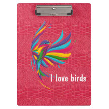 Pássaro Colorido Com Área De Transferência De Pele